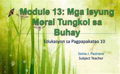 Module 13 Esp Grade 10 .